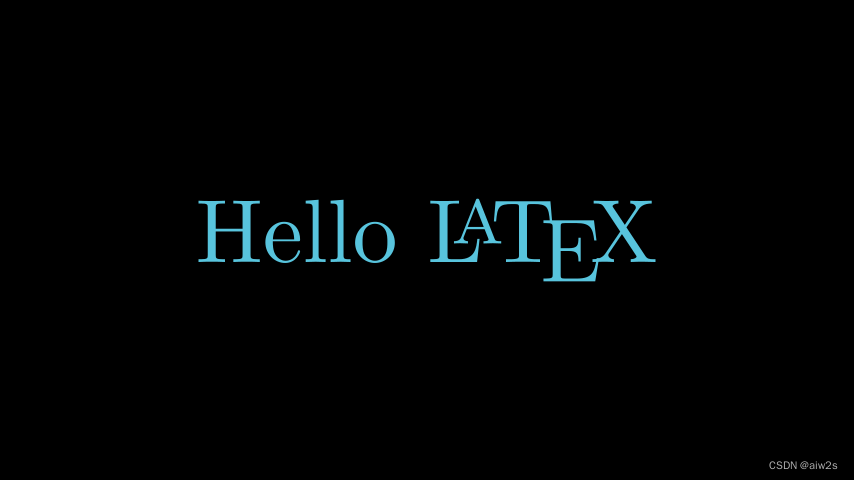 示例：LaTeXAttributes